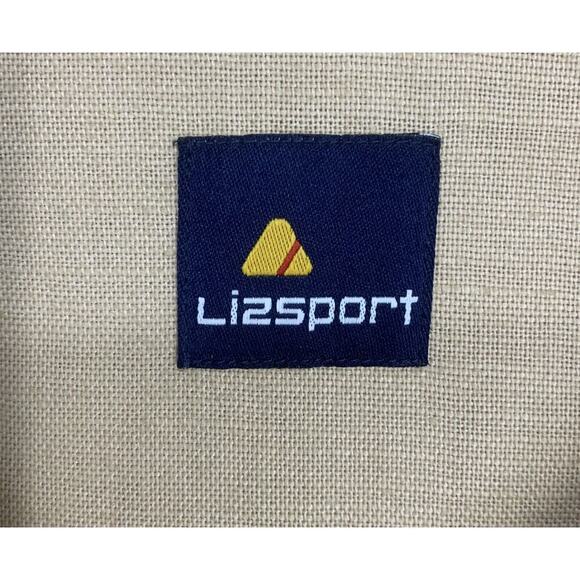 Vintage Liz Claiborne x LizSport Sz L Tan Linen Blend Chore Barn Jacket Topper - Picture 3 of 6